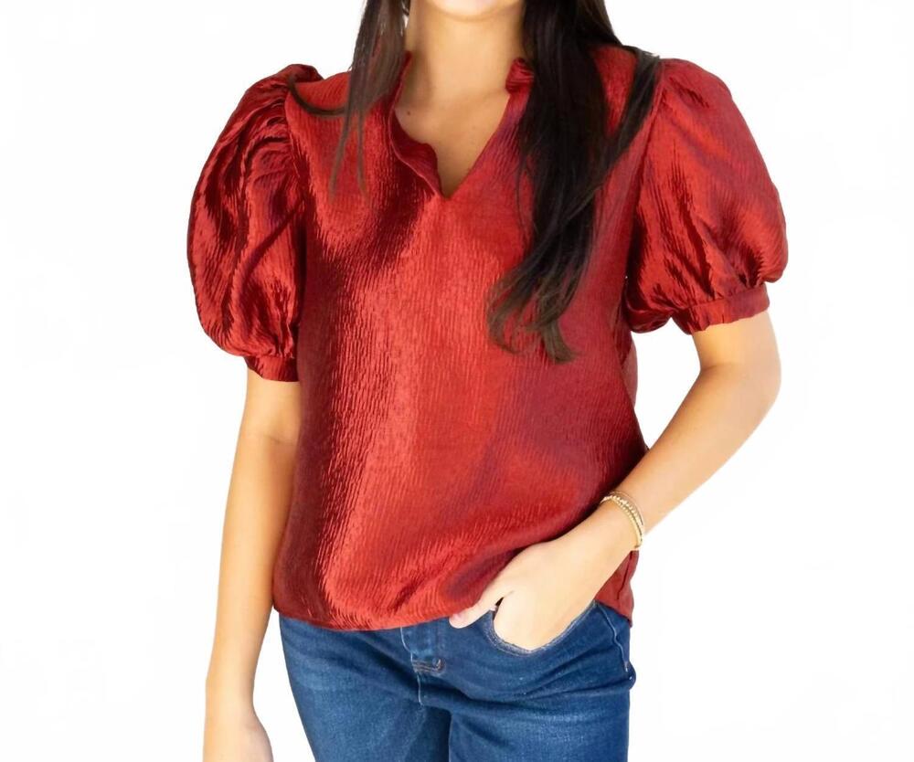 NEW STYLE U all i want blouse in red